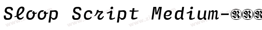 Sloop Script Medium字体转换